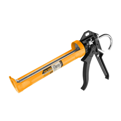 Caulking gun half barrel heavy duty industrial aluminium body